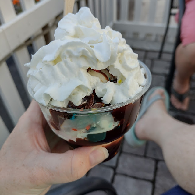 Ice Cream Sundae Vanilla Ice Cream with Hot Fudge and Whipped Cream
