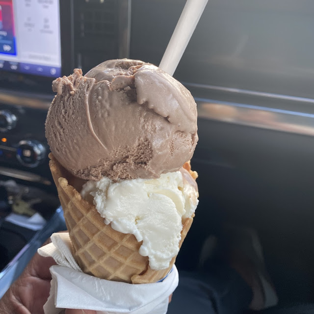 Vanilla and Chocolate Waffle Cone