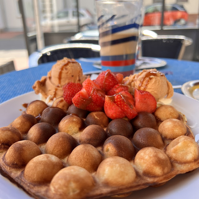 Waffel Mit Eis