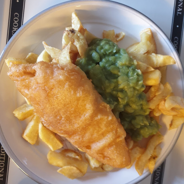 Mini Fish with Chips and Mushy Peas