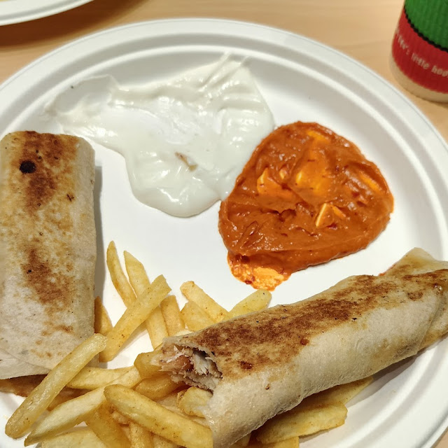 Chicken and Beef Shawarma Wrap