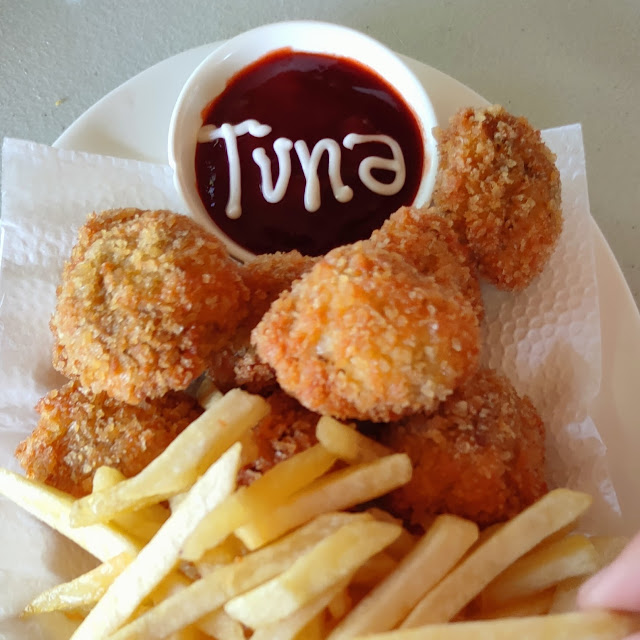 Tuna Nuggets with French Fries