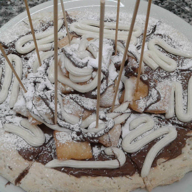 Pizza Nutella E Ricotta Con Puffetti