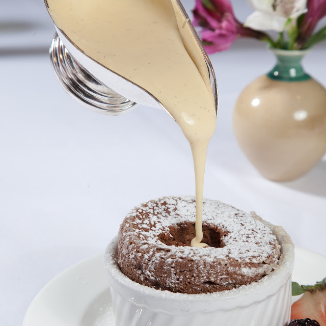 Triple Chocolate Soufflé