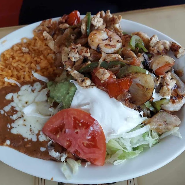 Chicken and Shrimp Fajitas