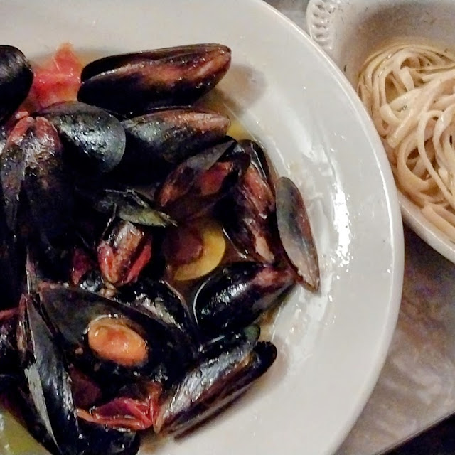 Mussels and Linguine