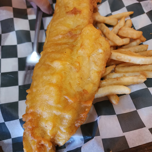 10oz Freshly Battered Cod with Fries and Coleslaw