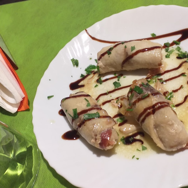 Involtino Di Tonno Ripieno Di Calamari Con Aceto