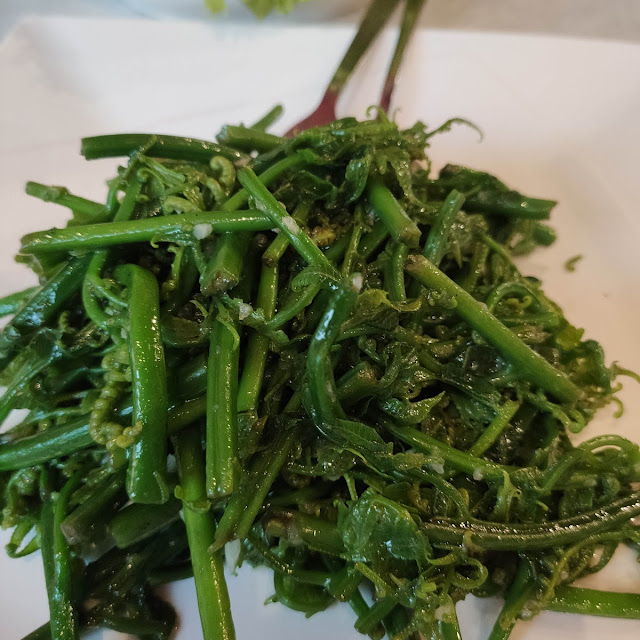 Paku Vegetable with Sambal
