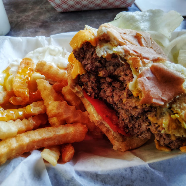 Double Cheeseburger and Fries