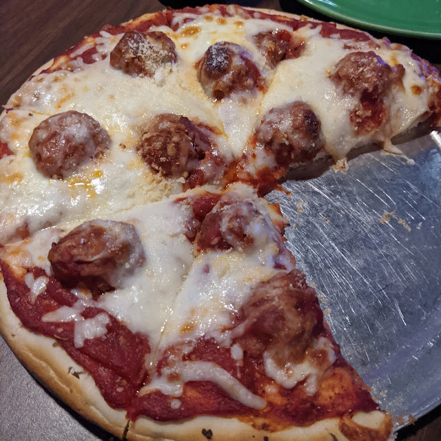 Meatball Pizza