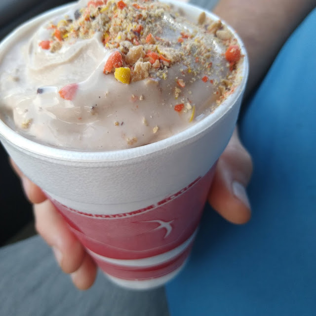 Chocolate Tornado with Reece's Pieces