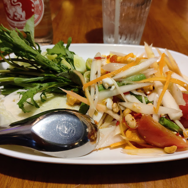 Papaya Salad with Salted Egg