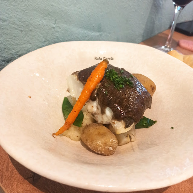 Bacalao Con Alioli de Ajo Negro de Montalbán