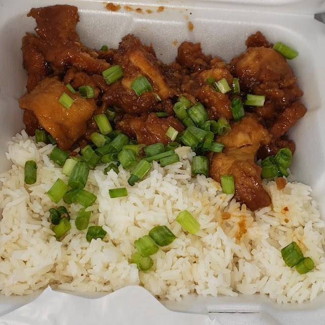 Bourbon Chicken & White Rice