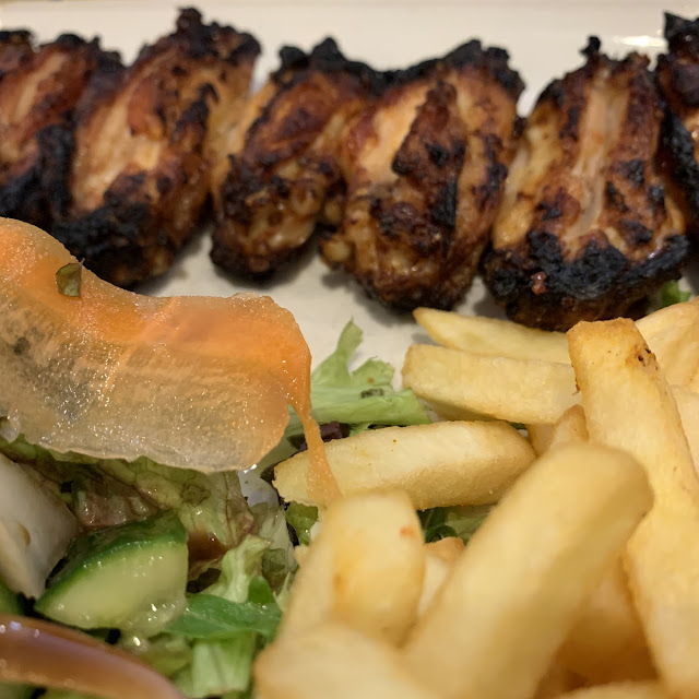 Quarter Chicken Chips Salad