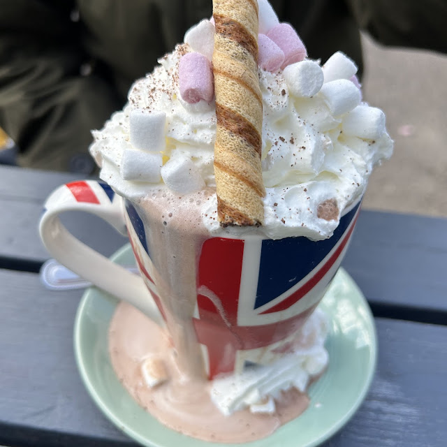 Hot Chocolate with Cream and Marshmallows