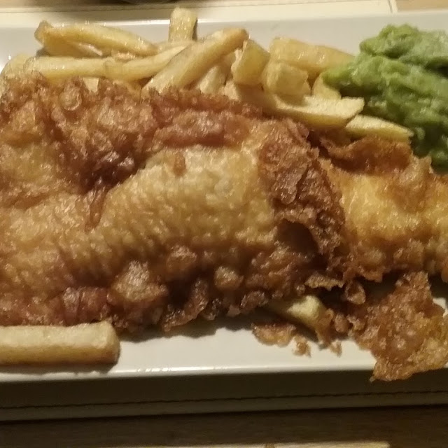 Fish Chips and Mushy Peas