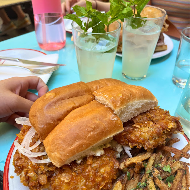 Corn Flake Fried Chicken Sandwich with Tartare Sauce