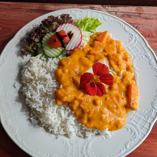 Veganes Kurbiscurry Mit Reis