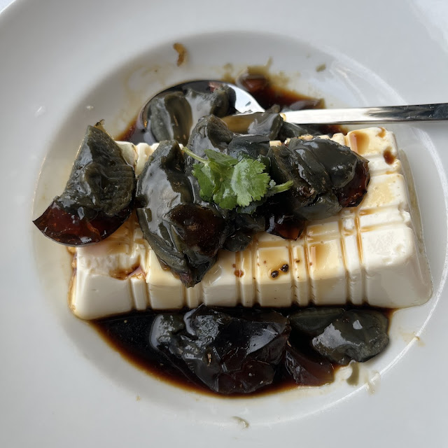 Tofu and Century Egg Dish
