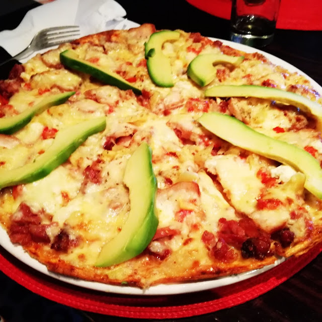 Pizza with Avocado