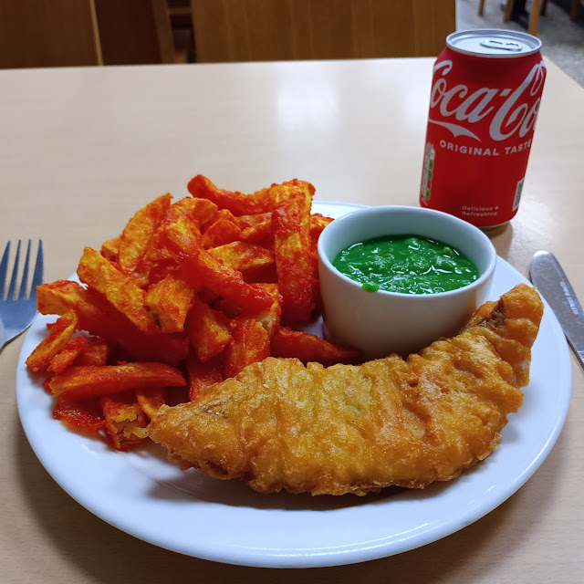 Mini Fish and Battered Chips Mushy Peas