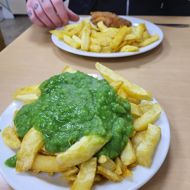 Chips N Mushy Peas