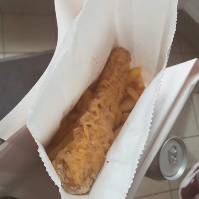 Battered Sausage and Chips