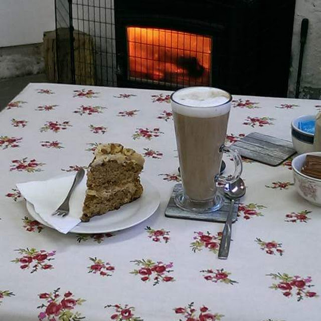 Coffee Cake and Latte
