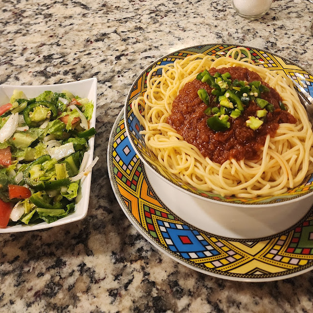 Spaghetti Tomato Spicy Sauce