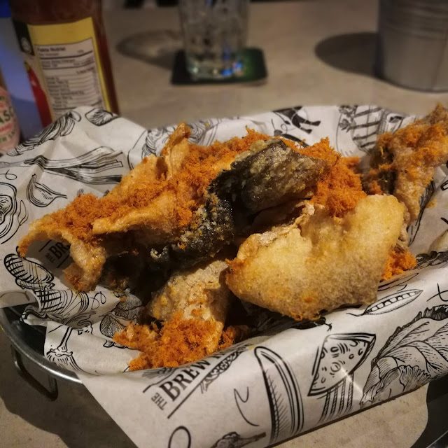 Salted Egg Fish Skin with Pork Floss