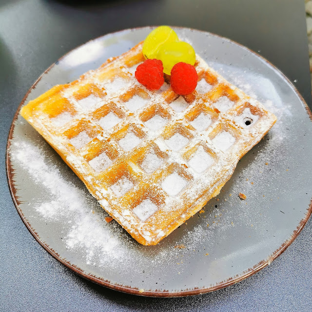 Waffel Mit Puderzucker