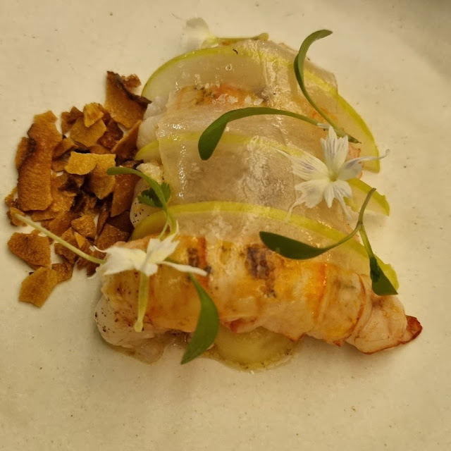 Lagostim Lardo E Maçã Verde