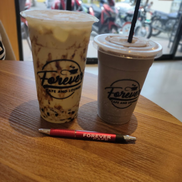 Matcha Milk Shake and Blueberry Shake