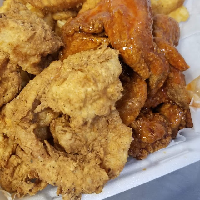 Combo Plate Chicken and Shrimp