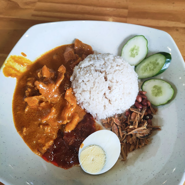 Nasi Lemak with Rendang Pork