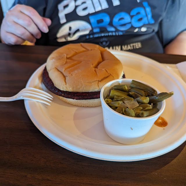 Deep Fried Bologna and Green Beans