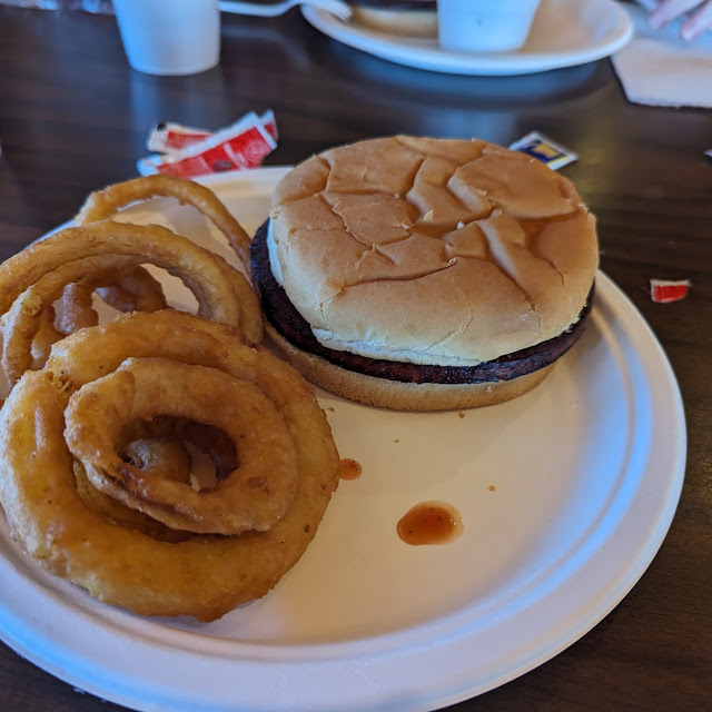 Deep Fried Bologna and Onion Rings