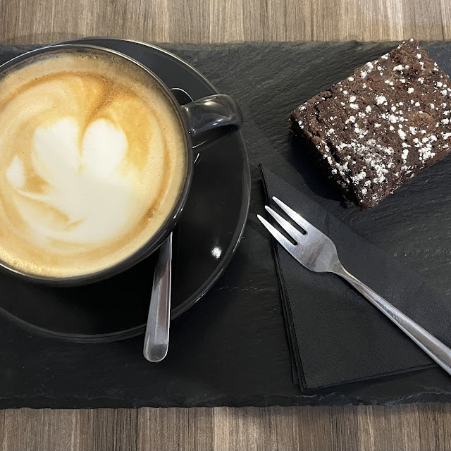 Cappuccino and Brownie