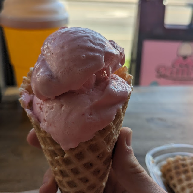 Strawberry Waffle Cone