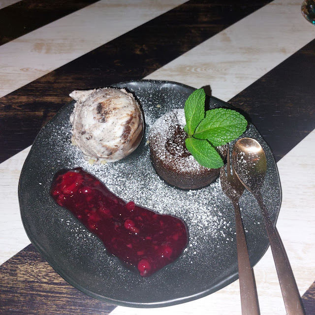 Warmer Schokokuchen