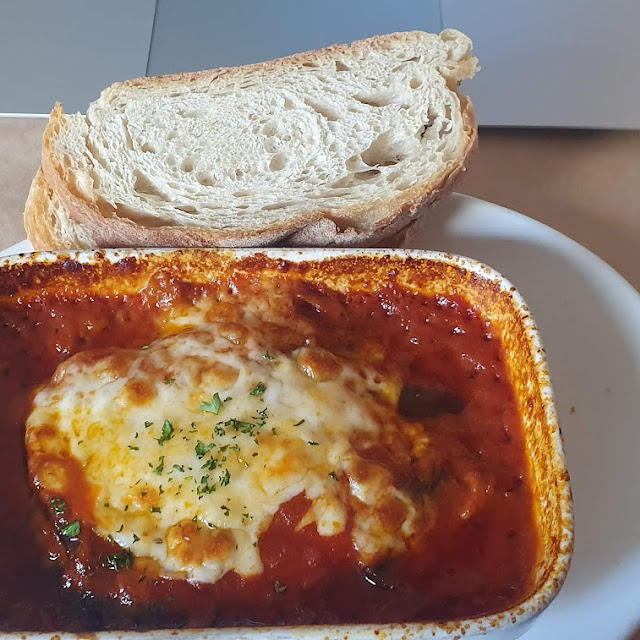 Brinjal -Mozzarella Napolitana Baked