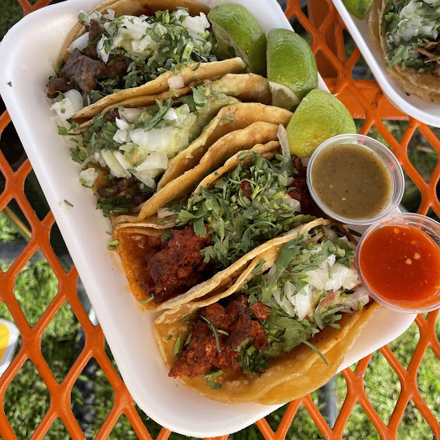 Plate Asada Tacos Grilled Achiote