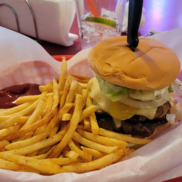 Mushroom Swiss Burger Combo