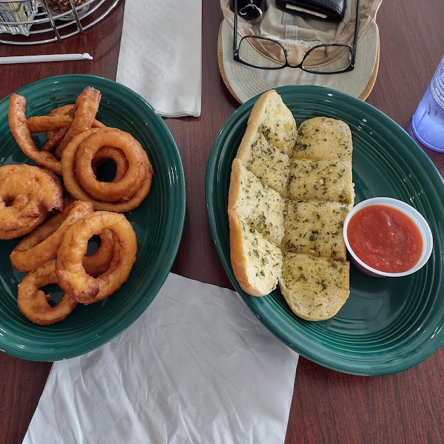 Onion Rings Garlic Bread