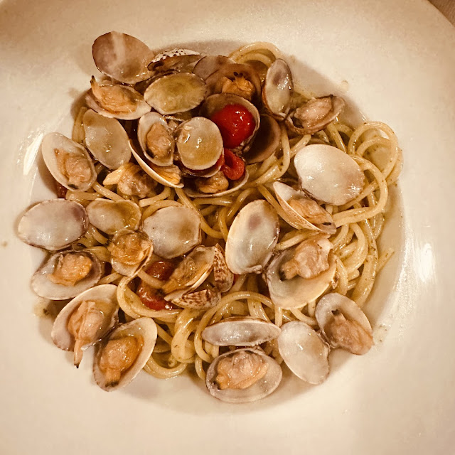 Spaghetti Vongole E Pesto