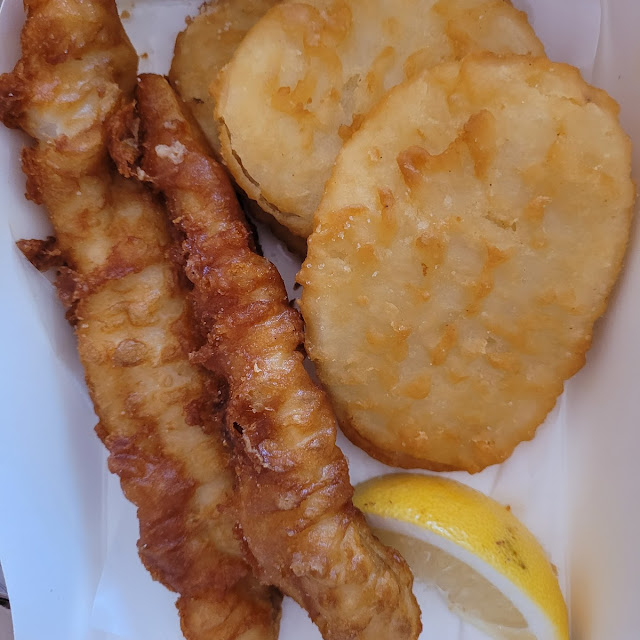 Battered Flake and Potato Scallops