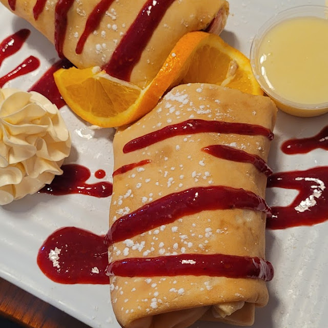 Une Crêpe Ou Pain Doré A Crepe Or French Toast