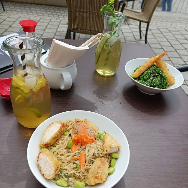 Glasnudelsalat Mit Tempura Chicken
